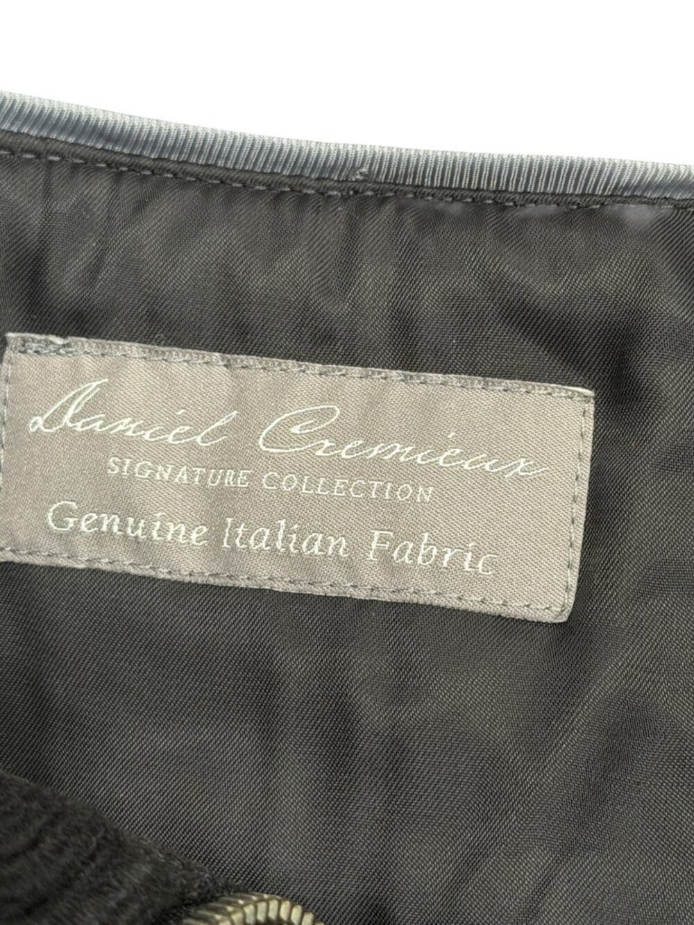 Daniel Cremieux Signature Label Mens XXL Loro Piana Bib Wool Coat Charcoal - Picture 3 of 6